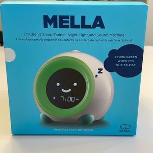 Littlehippo MELLA Children's Sleep Trainer,Night Light&Sound Machine-Arctic Blue